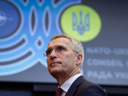 NATO Secretary General Jens Stoltenberg arrives to attend the Nato Foreign Ministers meeting on Ukraine at Nato Headquarters in Brussels, on November 29, 2023. (Photo by SIMON WOHLFAHRT / AFP) (Photo by SIMON WOHLFAHRT/AFP via Getty Images)