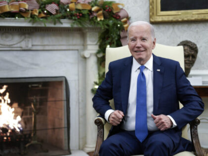 US President Joe Biden during a meeting with Joao Lourenco, Angola's president, in the Oval Office of the White House in Washington, DC, US, on Thursday, Nov. 30, 2023. Angola rejected a new output quota handed to it by OPEC and said it planned to breach it, a rare challenge …