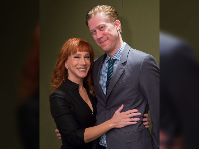 Comedian Kathy Griffin (L) and Randy Bick attend the Iraq and Afghanistan Veterans of Amer