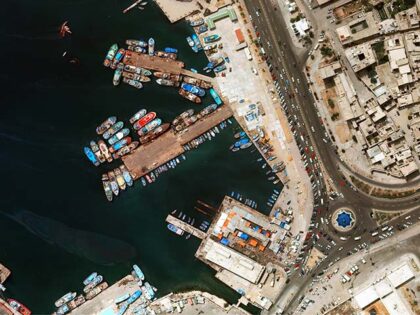 An areal view of Tripoli, Libya Harbour