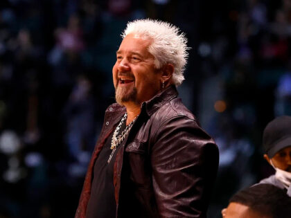 CLEVELAND, OHIO - FEBRUARY 18: Guy Fieri attends the Ruffles NBA All-Star Celebrity Game d