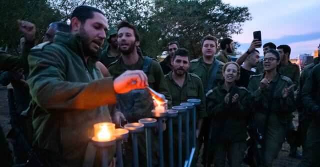 WATCH: Israeli Troops Light Hanukkah Candles in 'Palestine Square,' Gaza