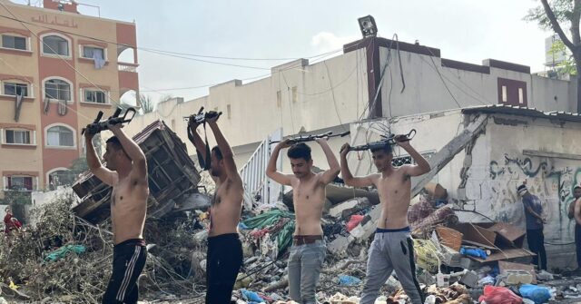 WATCH: 70 Hamas Terrorists, Fighting from Gaza Hospital, Surrender to Israel