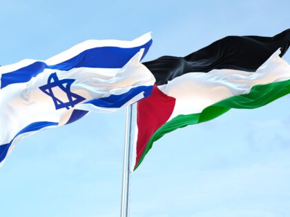 Israeli and Palestinian flags (Getty)