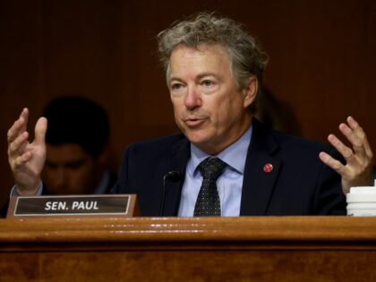 Sen. Rand Paul (R-KY) speaks during the COVID Federal Response Hearing on Capitol Hill on