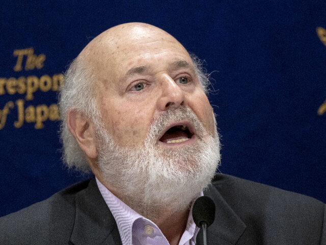 Rob Reiner, Director, Producer and Actor, addresses a news conference in Tokyo, Japan, Feb