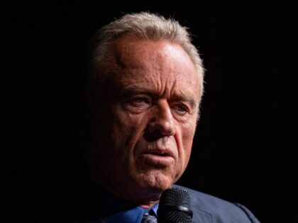 Independent presidential candidate Robert F. Kennedy Jr. speaks during a campaign event &q