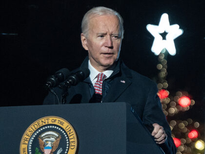 Prices - US President Joe Biden speaks as he and first lady Jill Biden attend the National