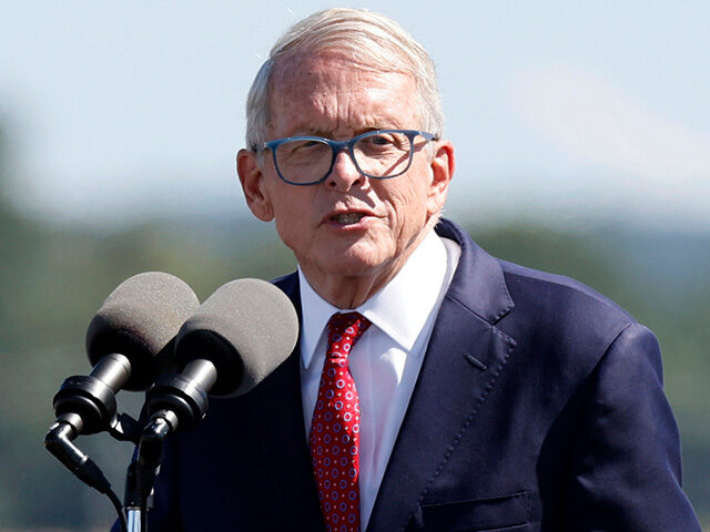 In this file photo from Sept. 9, 2022 Ohio Gov. Mike DeWine speaks during the groundbreaki