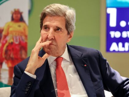 John Kerry, U.S. Special Presidential Envoy for Climate, attends a discussion panel in All