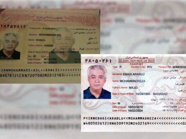 An authentic and fake Iranian ID gathered by the Mossad in Cyprus (photo credit: PRIME MIN
