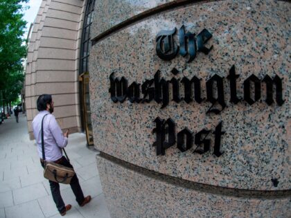 The building of the Washington Post newspaper headquarter is seen on K Street in Washingto