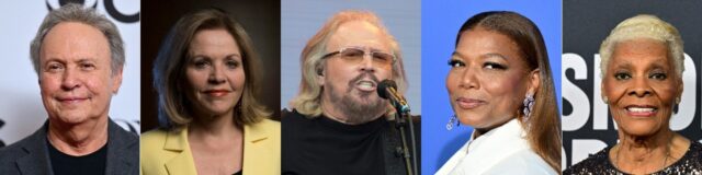 Billy Crystal, Renee Fleming, Barry Gibb, Queen Latifah and Dionne Warwick make up the 20