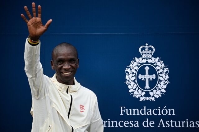 Kenyan two-time Olympic marathon champion Eliud Kipchoge