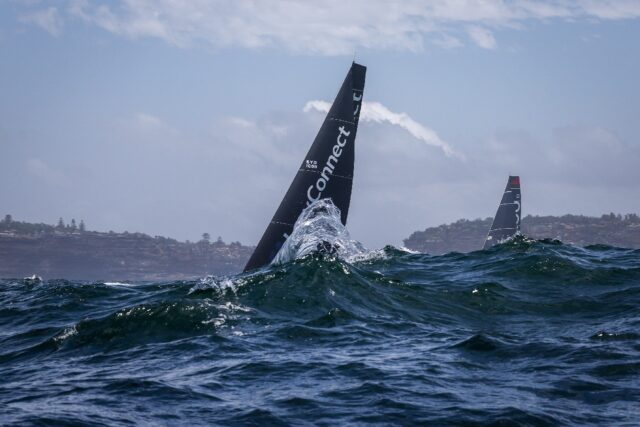 Lawconnect (left) battled Andoo Comanche (right) all the way down Australia's east coast b