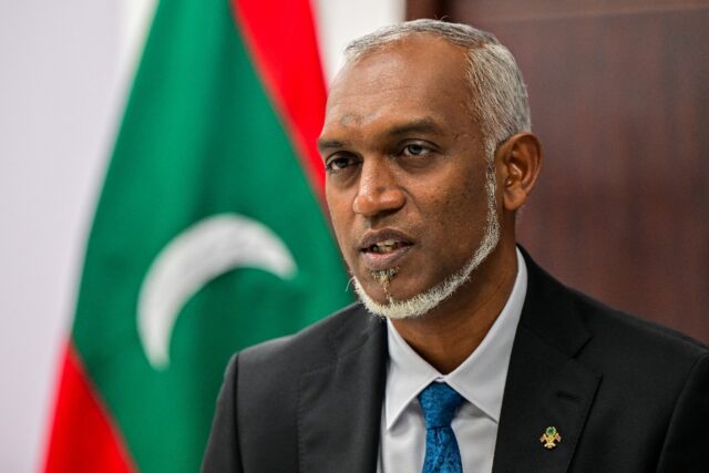 President Mohamed Muizzu was elected in September as a proxy for a pro-China predecessor j