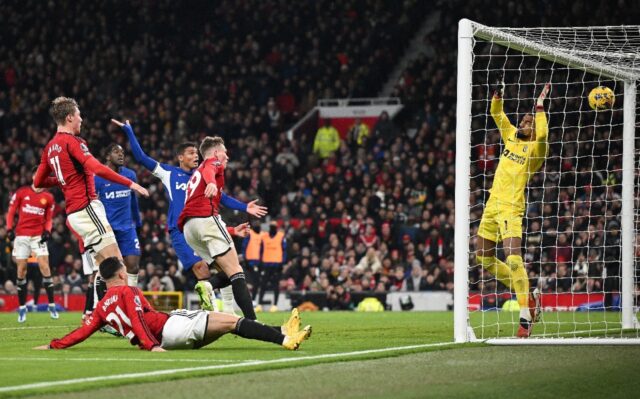 Scott McTominay (C) got both goals as Manchester United saw off Chelsea