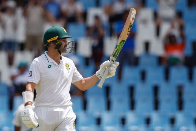 South Africa's Dean Elgar along with Marco Jansen put their side in a strong position agai