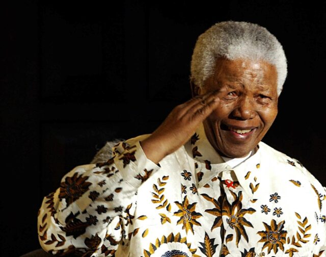 South Africa marks 10 years since the death of Nelson Mandela -- seen here saluting a mili