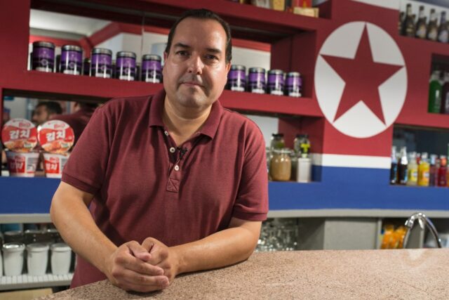Spain's Alejandro Cao de Benos, seen here in 2016 at his Pyongyang Cafe in the Mediterrane