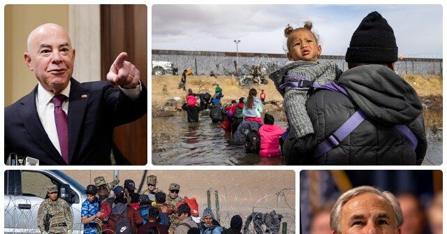 Texas Governor: 'Mayorkas is Pathetic' for Blaming Record Border Crossings on Climate Change