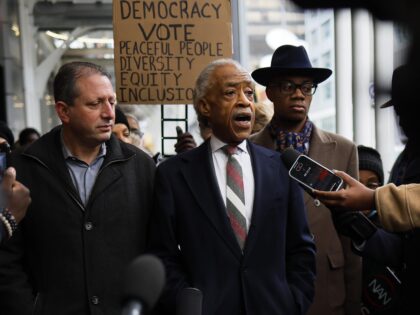 Al Sharpton at Bill Ackman protest (Michael M. Santiago / Getty)