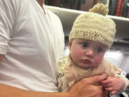 A tiny baby girl and her family got a cute surprise from a stranger recently during her fi