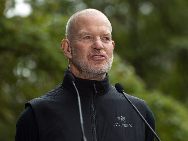Chip Wilson, founder of Lululemon Athletica Inc., speaks during a news conference in Vanco