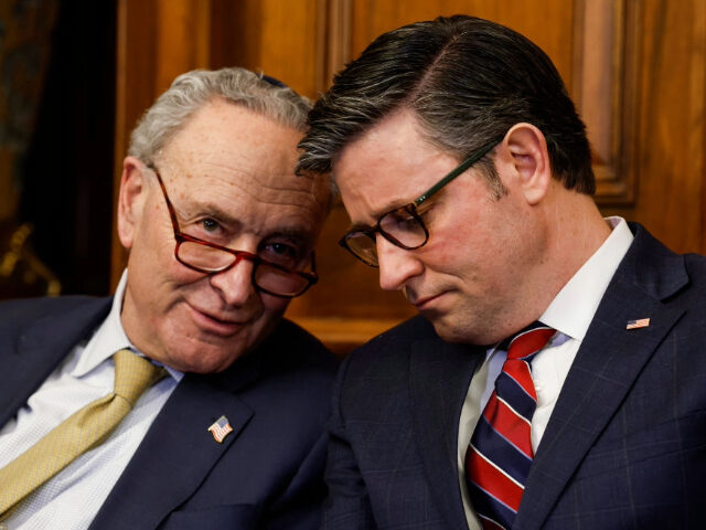 Chuck Schumer and Mike Johnson