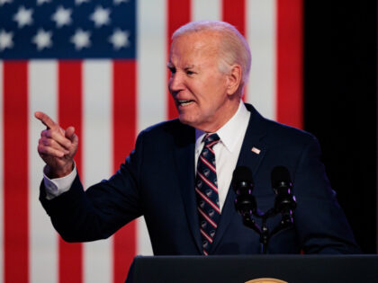 US President Joe Biden speaks during an event marking the three-year anniversary of the Ja