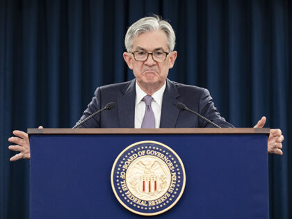WASHINGTON, DC - JANUARY 29: Federal Reserve Board Chairman Jerome Powell speaks during a