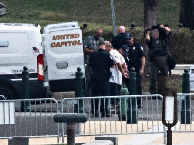 US Capitol Police arrest a suspect who parked a vehicle outside Supreme Court in Washingto