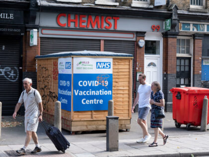 Covid vaccination centre at a Chemist shop in Elephant and Castle on 23rd July 2022 in Lon