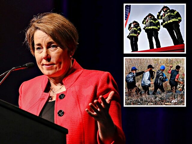 Boston, MA - January 16: Massachusetts Governor Maura Healey speaks to attendees at the 53rd MLK Memorial Breakfast at the Boston Convention & Exhibition Center. (Photo by Erin Clark/The Boston Globe via Getty Images)