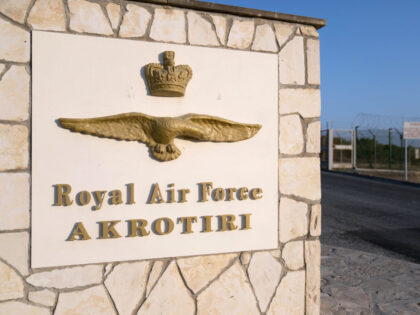 General view of RAF Akrotiri in Cyprus which is home to over 1,500 British military person