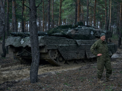 LYMAN REGION, UKRAINE - DECEMBER 26: Movement of tanks and inspection during crew rest. on
