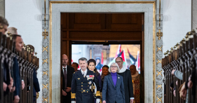 King Frederik Attends First Church Service After Ascending to Throne
