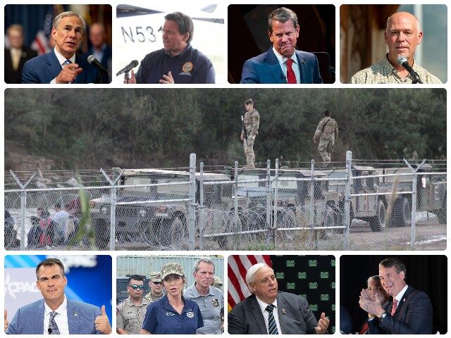 Governor's Support Texas Border (File Photos: Breitbart Texas, Getty Images)