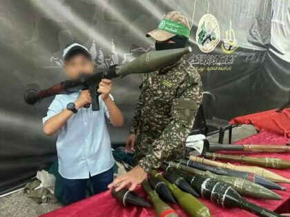 Palestinian child Hamas weapons (IDF)