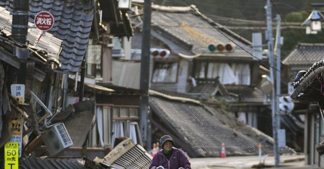 Japan Tallies 48 Deaths, '90 Percent of Houses' Destroyed at Earthquake Epicenter