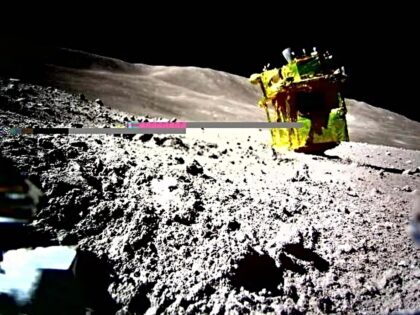 Japan's lander ended up standing on its nose after its historic touchdown on the Moon's su
