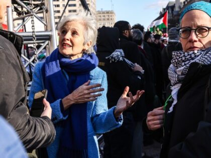March On Washington For Gaza Jill Stein, 2024 Green Party presidential candidate, center,