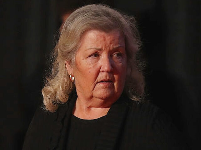 ST LOUIS, MO - OCTOBER 09: Juanita Broaddrick looks on during the second presidential debate with democratic presidential nominee former Secretary of State Hillary Clinton and republican presidential nominee Donald Trump at Washington University on October 9, 2016 in St Louis, Missouri. This is the second of three presidential debates …