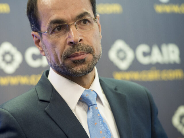 Nihad Awad, executive director of the Council on American-Islamic Relations (CAIR), speaks about a report titled "Confronting Fear," about Islamophobia in the US, as it is released at their headquarters in Washington, DC, June 20, 2016. / AFP / SAUL LOEB (Photo credit should read SAUL LOEB/AFP via Getty Images)