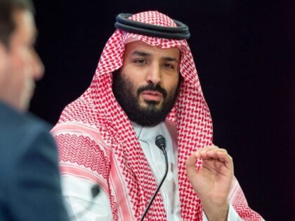 In this photo released by Saudi Press Agency, SPA, Saudi Crown Prince Mohammed bin Salman