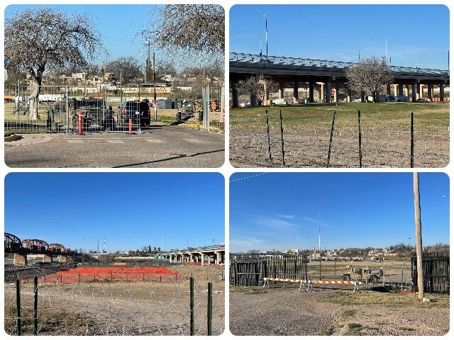 Texas Military Department soldiers seize Shelby Park in Eagle Pass. (Randy Clark/Breitbart Texas)