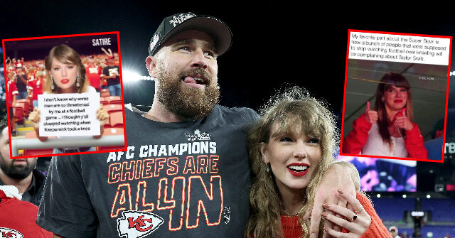 Far-Left, Pro-Democrat Facebook Pages Go All In on Taylor Swift NFL Takeover