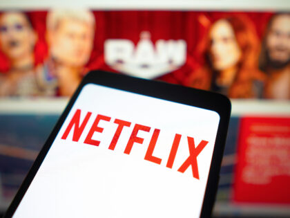 BRAZIL - 2024/01/23: In this photo illustration, the Netflix logo is displayed on a smartp