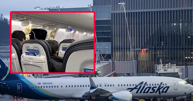 Watch: Gaping Hole Blows open on Alaska Airlines Flight, Forcing Emergency Landing