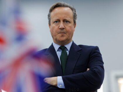 PRISTINA, KOSOVO - JANUARY 4: British Foreign Secretary David Cameron meets British troops